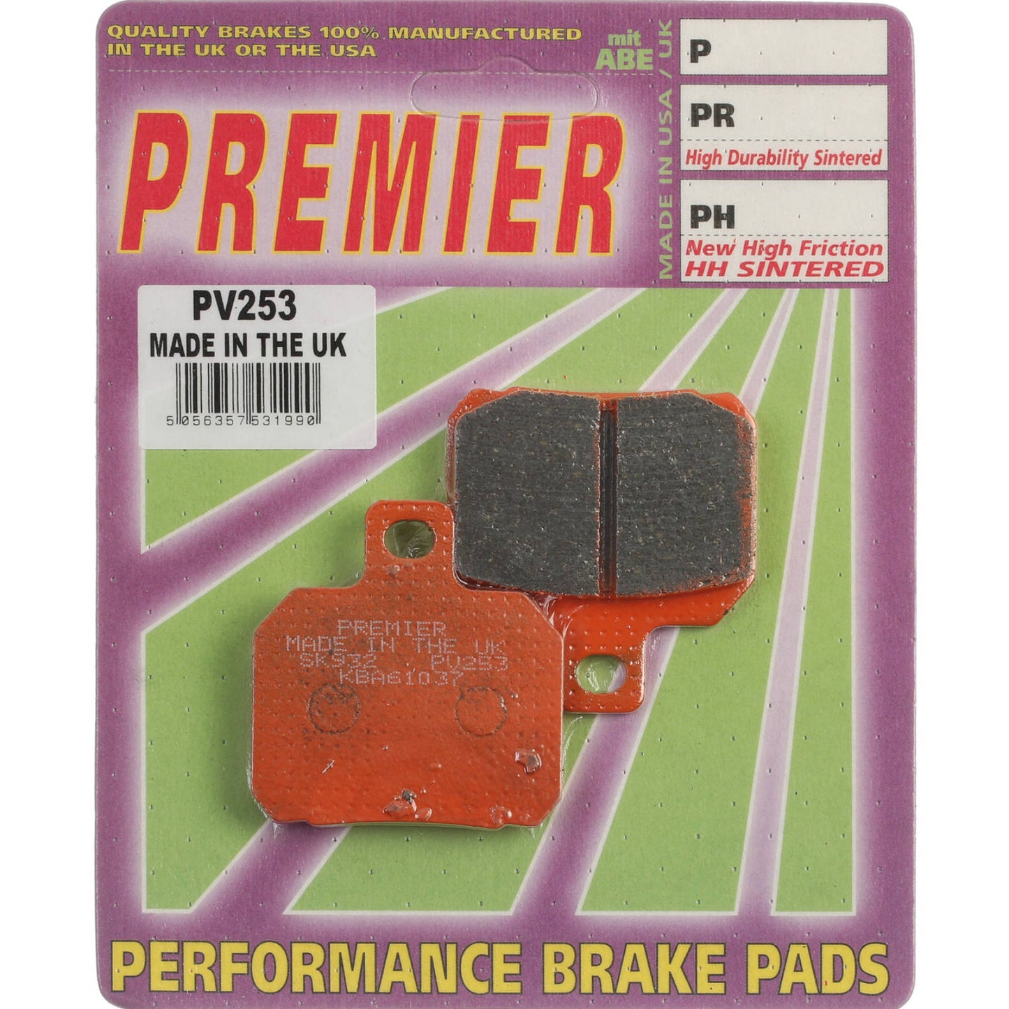 Premier Brake Pads - PV Semi Sintered