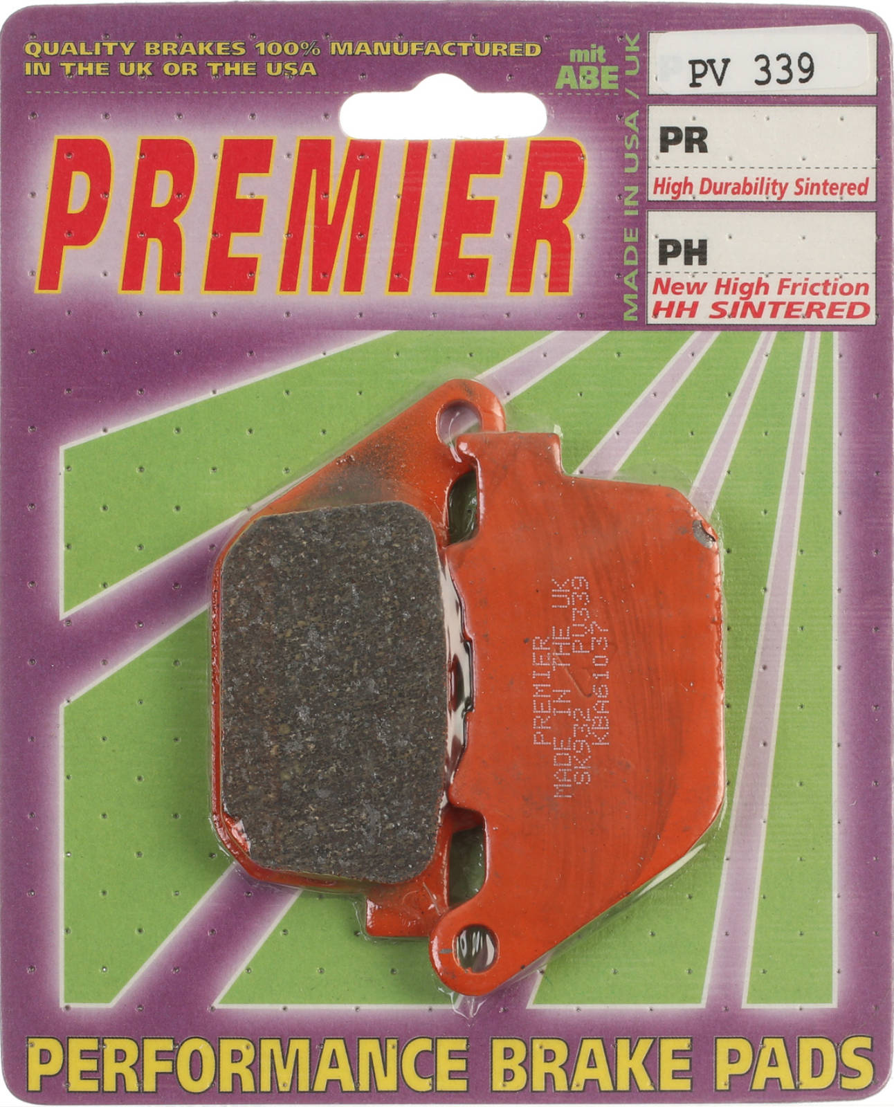 Premier Brake Pads - PV Semi Sintered