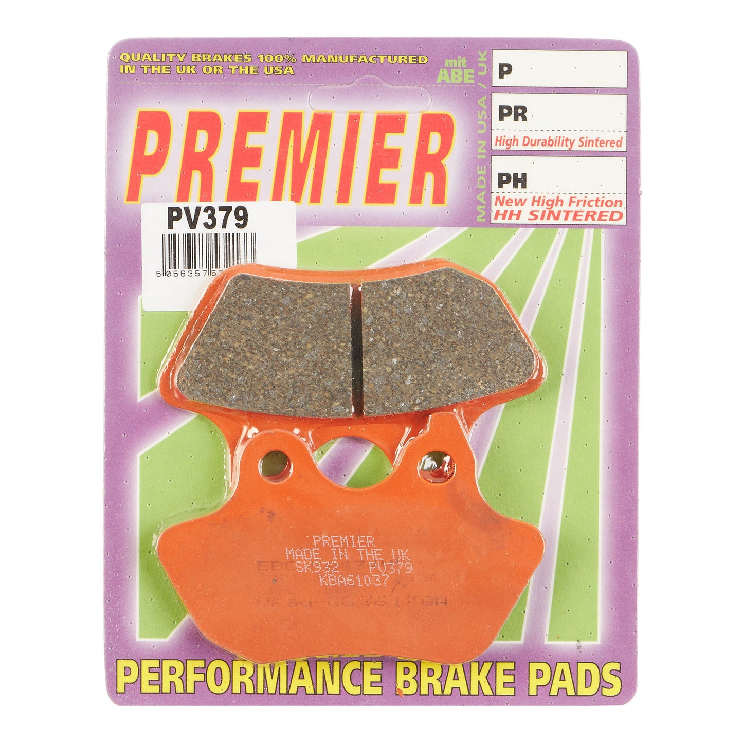 Premier Brake Pads - PV Semi Sintered