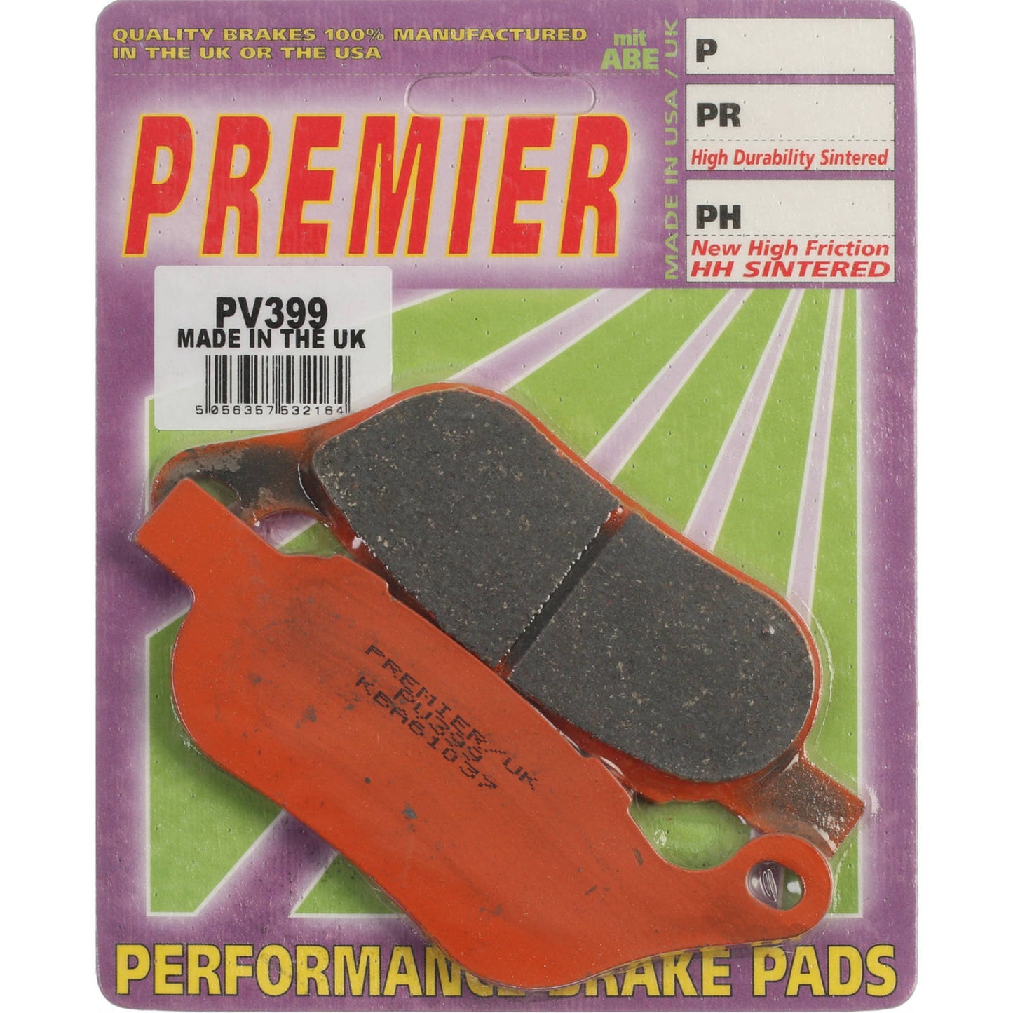 Premier Brake Pads - PV Semi Sintered