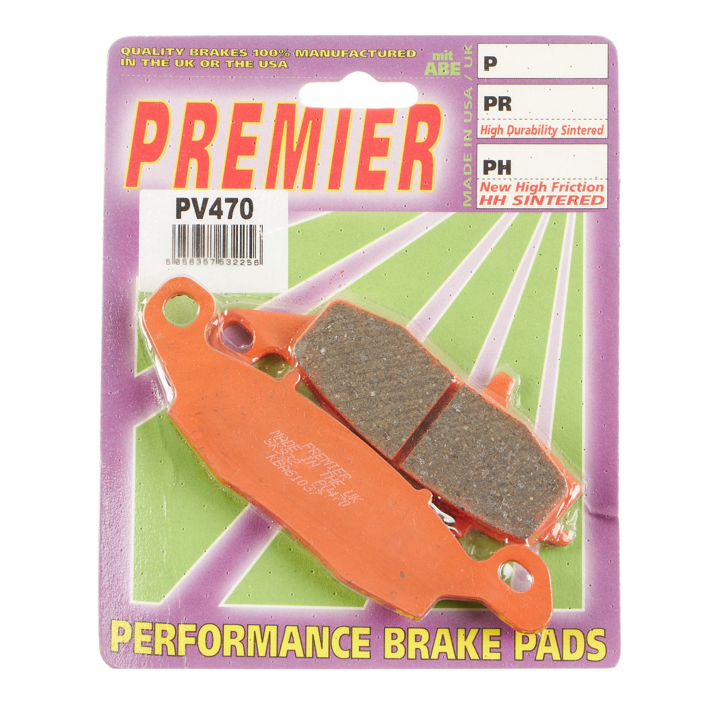 Premier Brake Pads - PV Semi Sintered