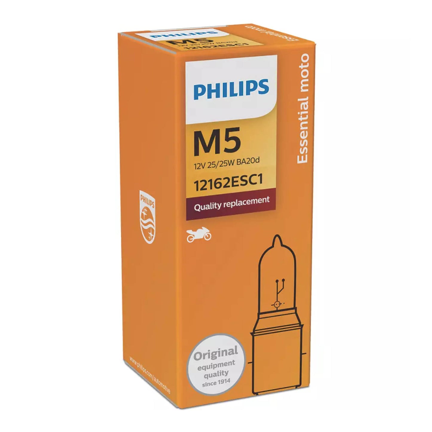 Philips Bulb M5 12162 ES 12V 25/25W BA20D C1
