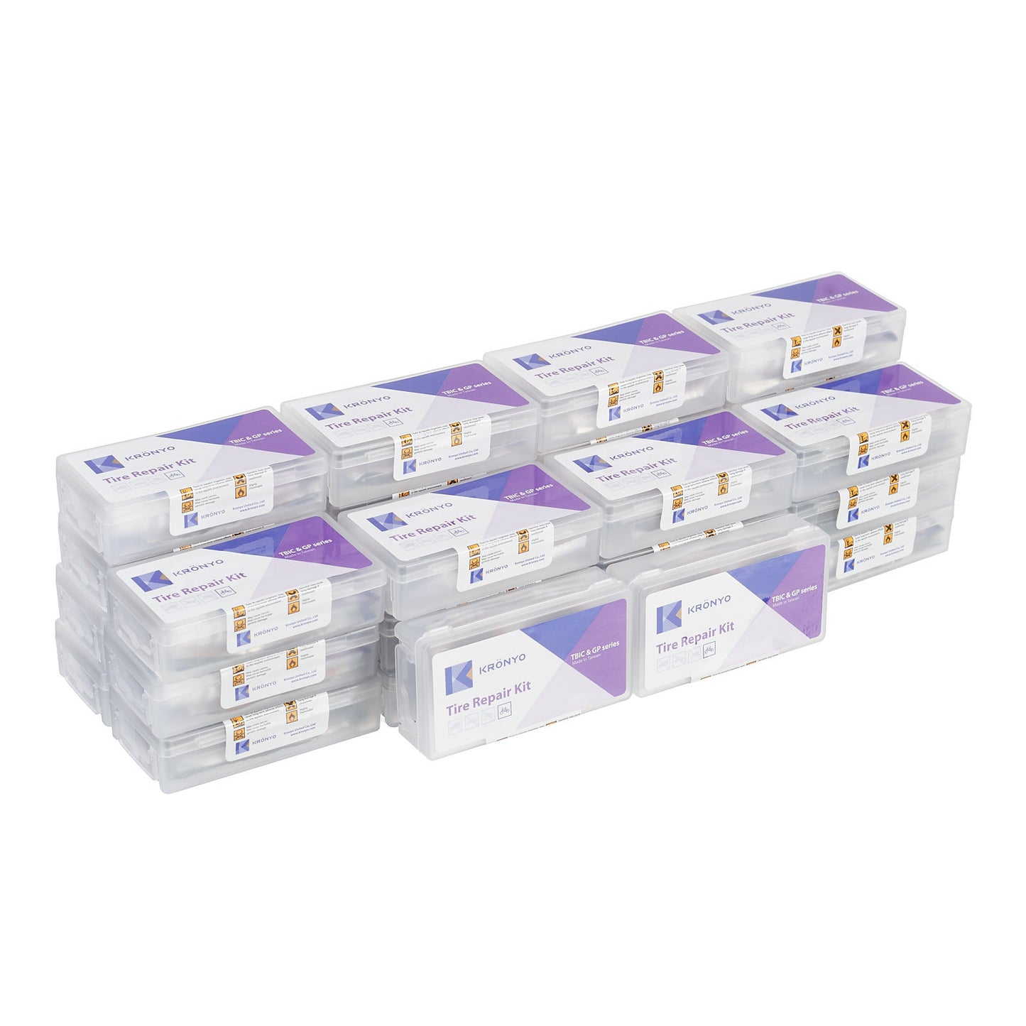 KRONYO TYRE REPAIR KIT -SML EMERGENCY KIT / 30PCS - BOX