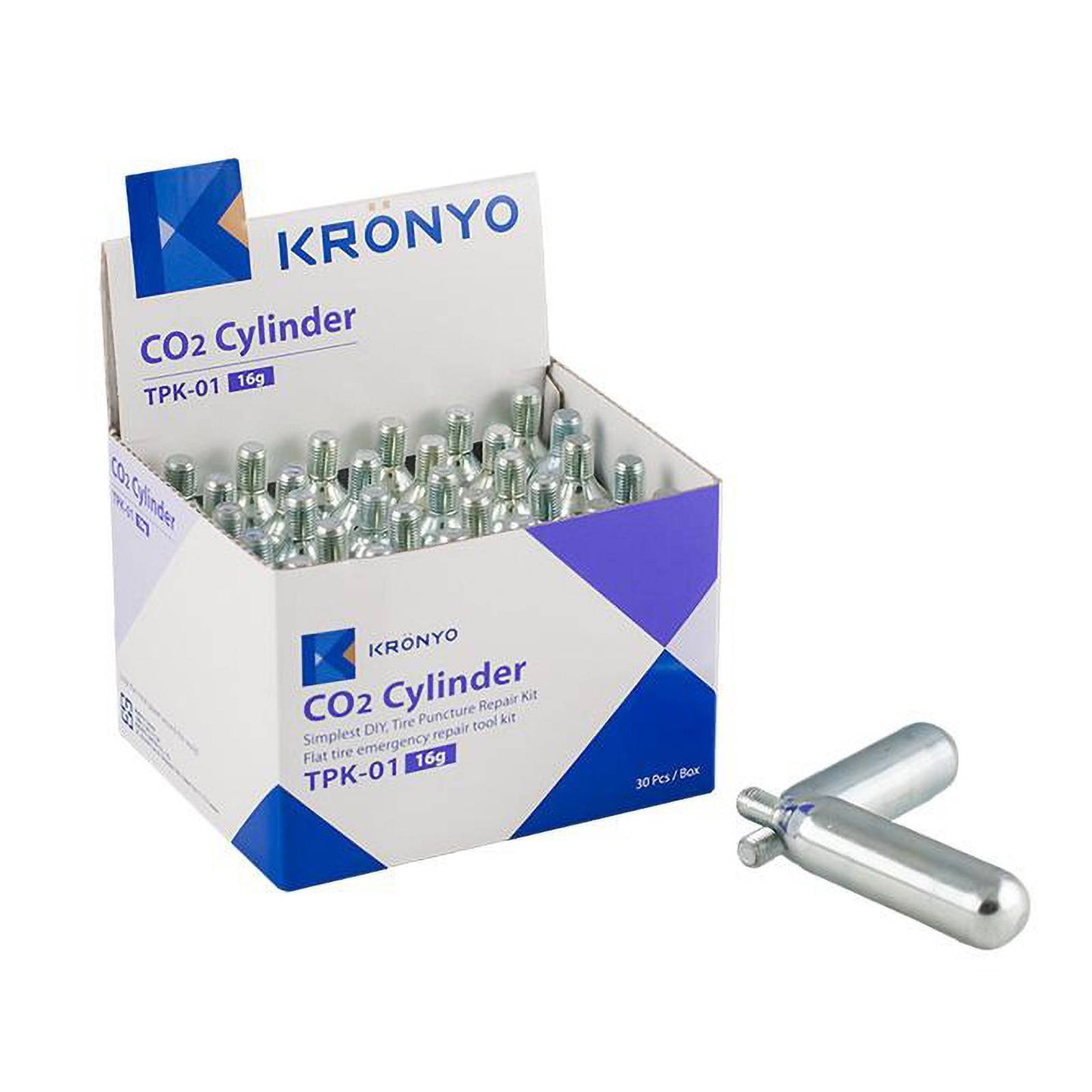 Kronyo CO2 Cylinders 16g / 30pcs - Box
