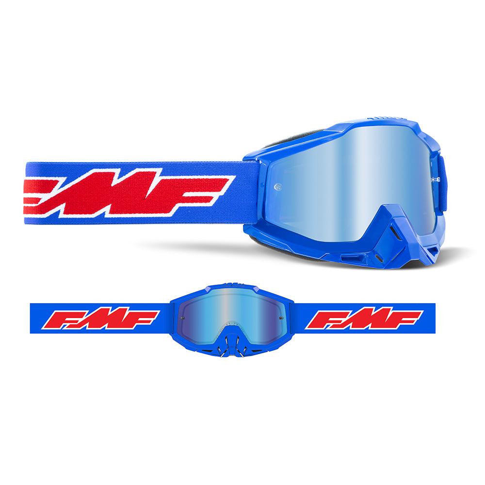 FMF POWERBOMB GOGGLE - ROCKET BLUE (MIRROR BLUE) MCLEOD ACCESSORIES (P) sold by Cully's Yamaha