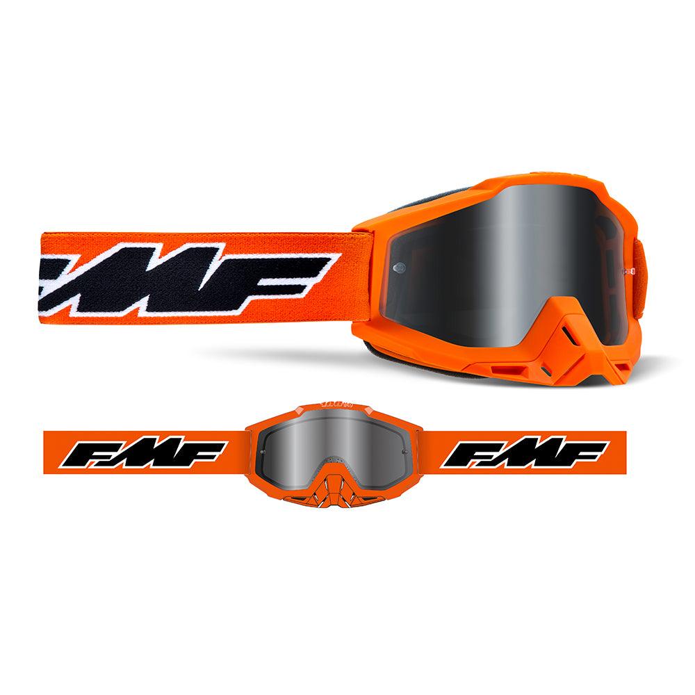 FMF POWERBOMB GOGGLE - ROCKET ORANGE (MIRROR SILVER) MCLEOD ACCESSORIES (P) sold by Cully's Yamaha