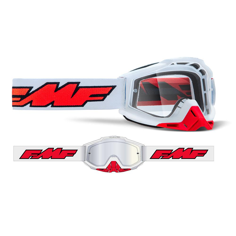 FMF POWERBOMB GOGGLE - ROCKET WHITE (CLEAR) MCLEOD ACCESSORIES (P) sold by Cully's Yamaha