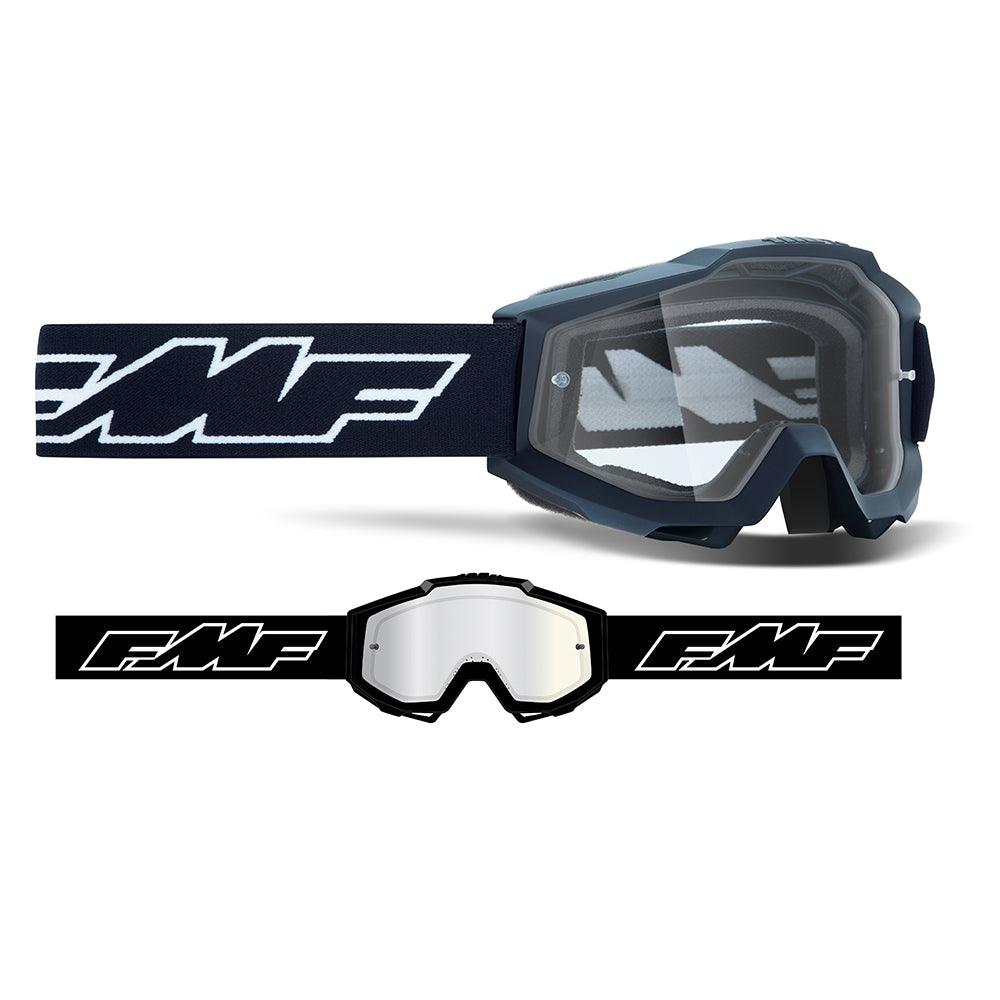FMF POWERBOMB YOUTH GOGGLE - ROCKET BLACK (CLEAR) MCLEOD ACCESSORIES (P) sold by Cully's Yamaha