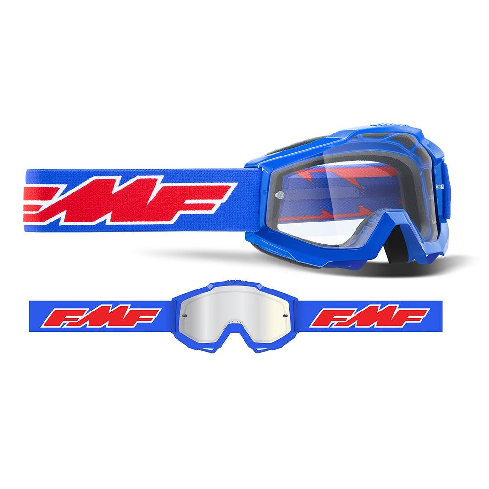 FMF POWERBOMB YOUTH GOGGLE - ROCKET BLUE (CLEAR) MCLEOD ACCESSORIES (P) sold by Cully's Yamaha