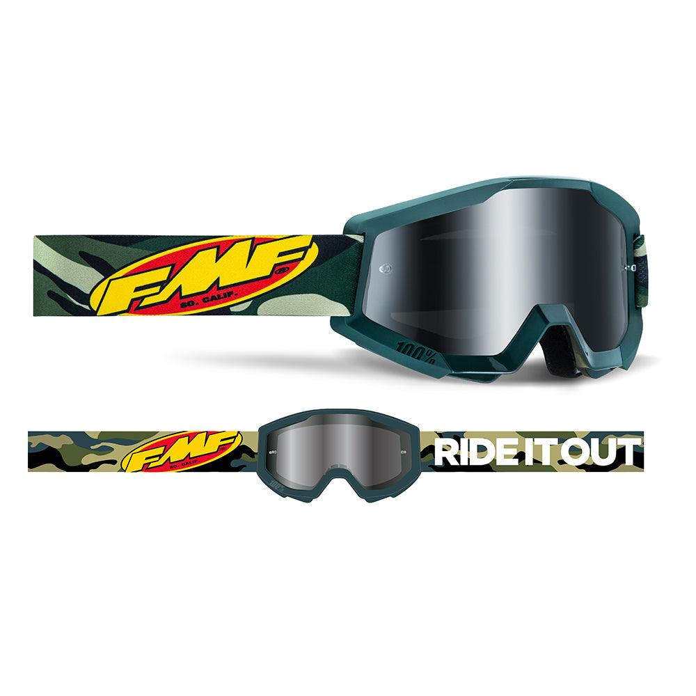 FMF POWERCORE GOGGLE - ASSAULT CAMO (MIRROR SILVER) MCLEOD ACCESSORIES (P) sold by Cully's Yamaha
