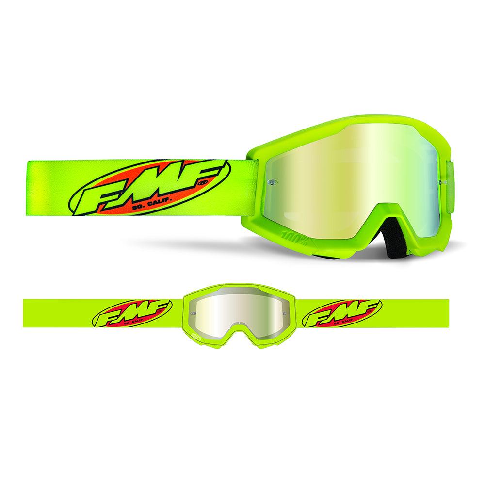 FMF POWERCORE GOGGLE - CORE YELLOW (MIRROR GOLD) MCLEOD ACCESSORIES (P) sold by Cully's Yamaha