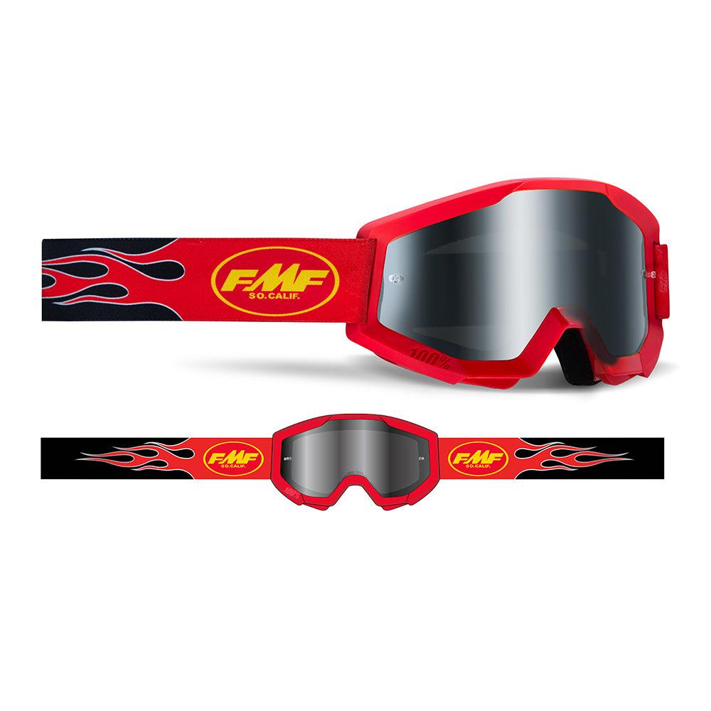FMF POWERCORE SAND GOGGLE - FLAME RED (SMOKE) MCLEOD ACCESSORIES (P) sold by Cully's Yamaha
