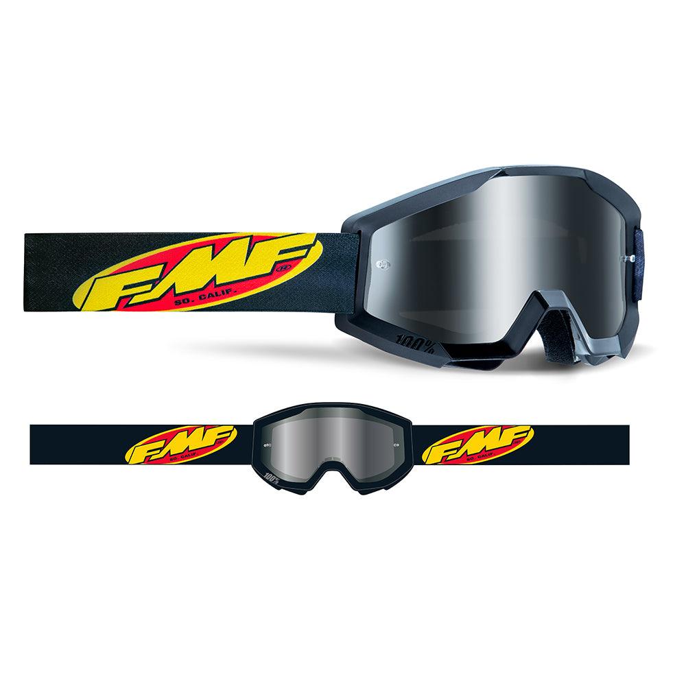 FMF POWERCORE YOUTH GOGGLE - CORE BLACK (MIRROR SILVER) MCLEOD ACCESSORIES (P) sold by Cully's Yamaha