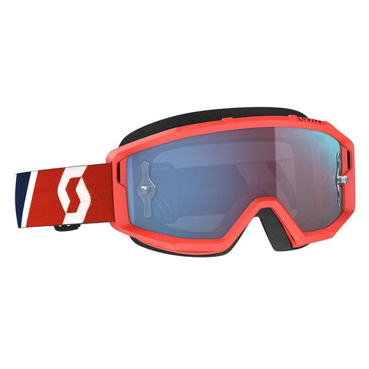 SCOTT 2021 PRIMAL GOGGLE - RED/BLUE ( BLUE CHROME) FICEDA ACCESSORIES sold by Cully's Yamaha