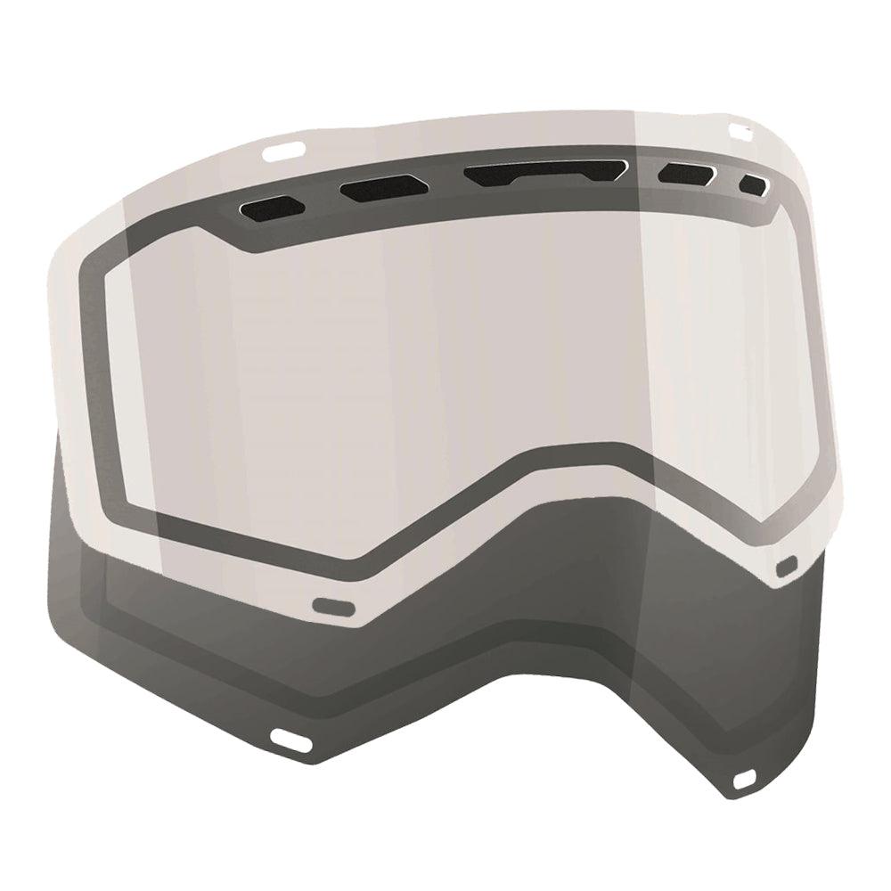 SCOTT PROSPECT/FURY ACS DOUBLE LENS REPLACEMENT LENS - CLEAR/GREY FICEDA ACCESSORIES sold by Cully's Yamaha