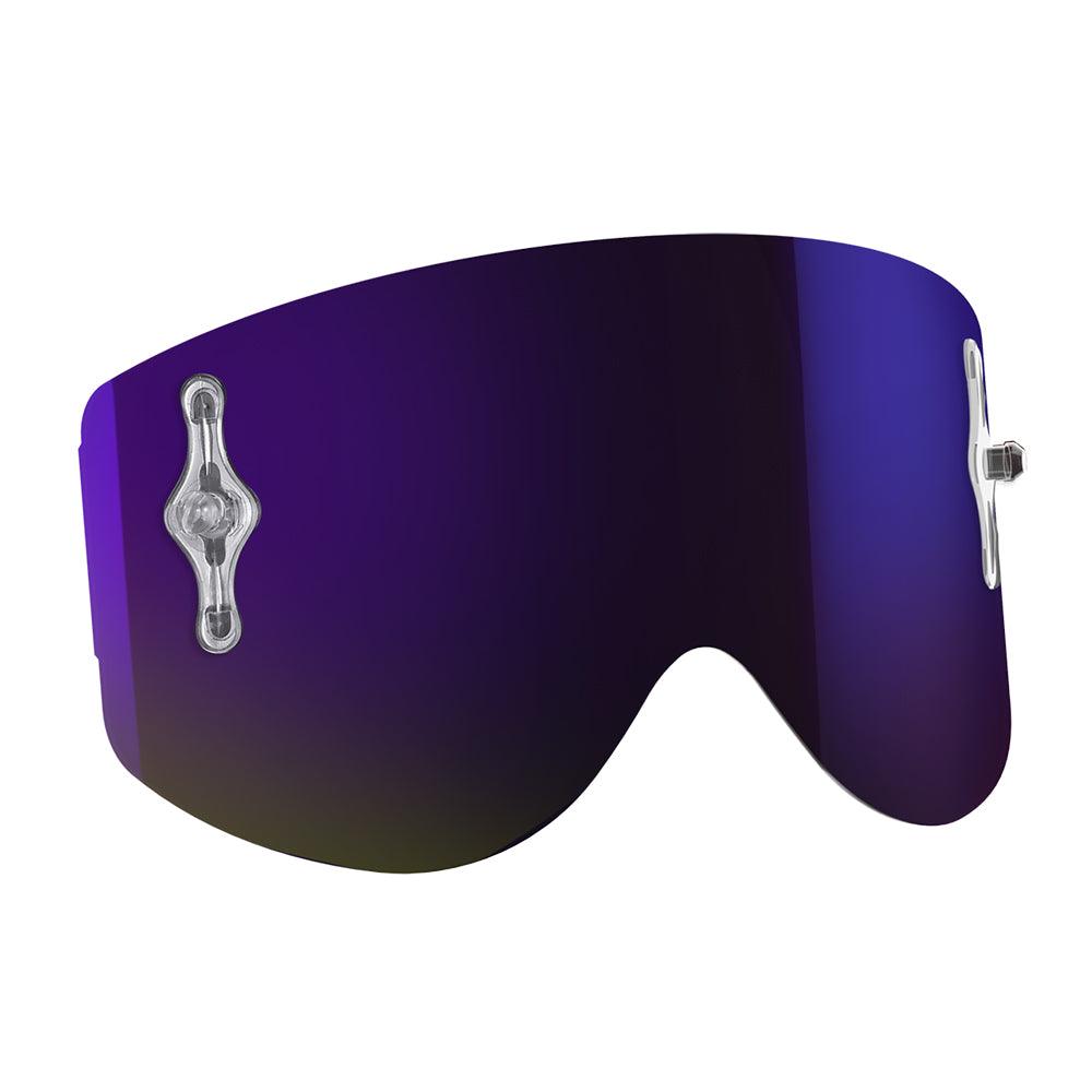 SCOTT RECOIL XI/80'S SNG WORKS REPLACEMENT LENS - BLUE/ORANGE/PURPLE CHROME FICEDA ACCESSORIES sold by Cully's Yamaha