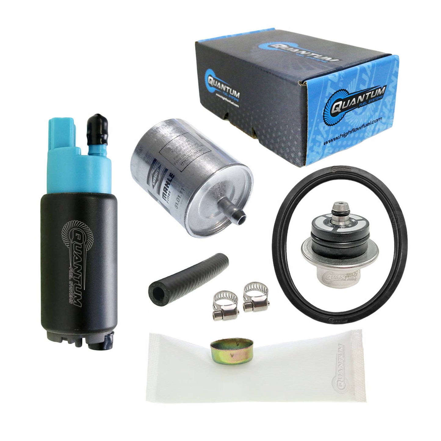 Quantum In-tank EFI Fuel Pump with regulator, Tank Seal, and Filter