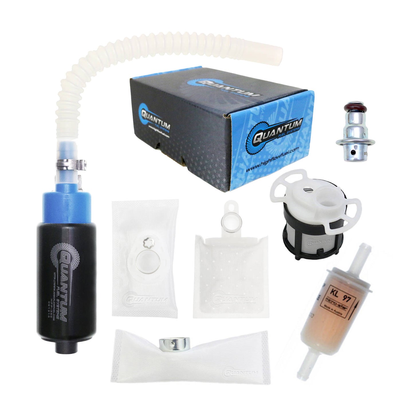 Quantum In-tank EFI Fuel Pump with Regulator, Tank Seal, Filter