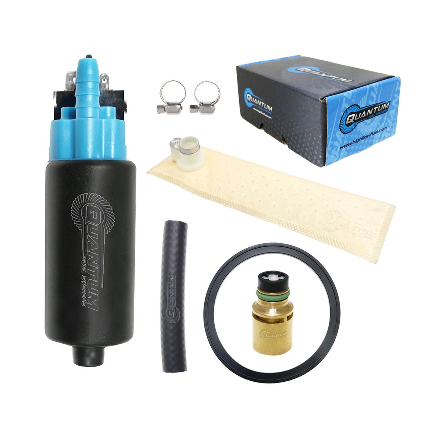 Quantum In-tank EFI Fuel Pump with regulator, Tank Seal, and Filter