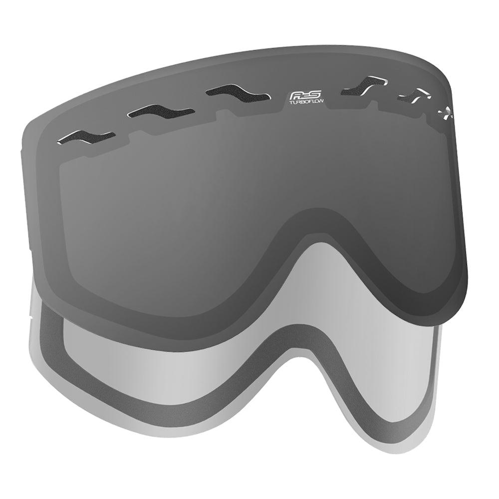 SCOTT MX RECOIL XI/80'S DOUBLE LENS ACS REPLACEMENT LENS - CLEAR/GREY FICEDA ACCESSORIES sold by Cully's Yamaha