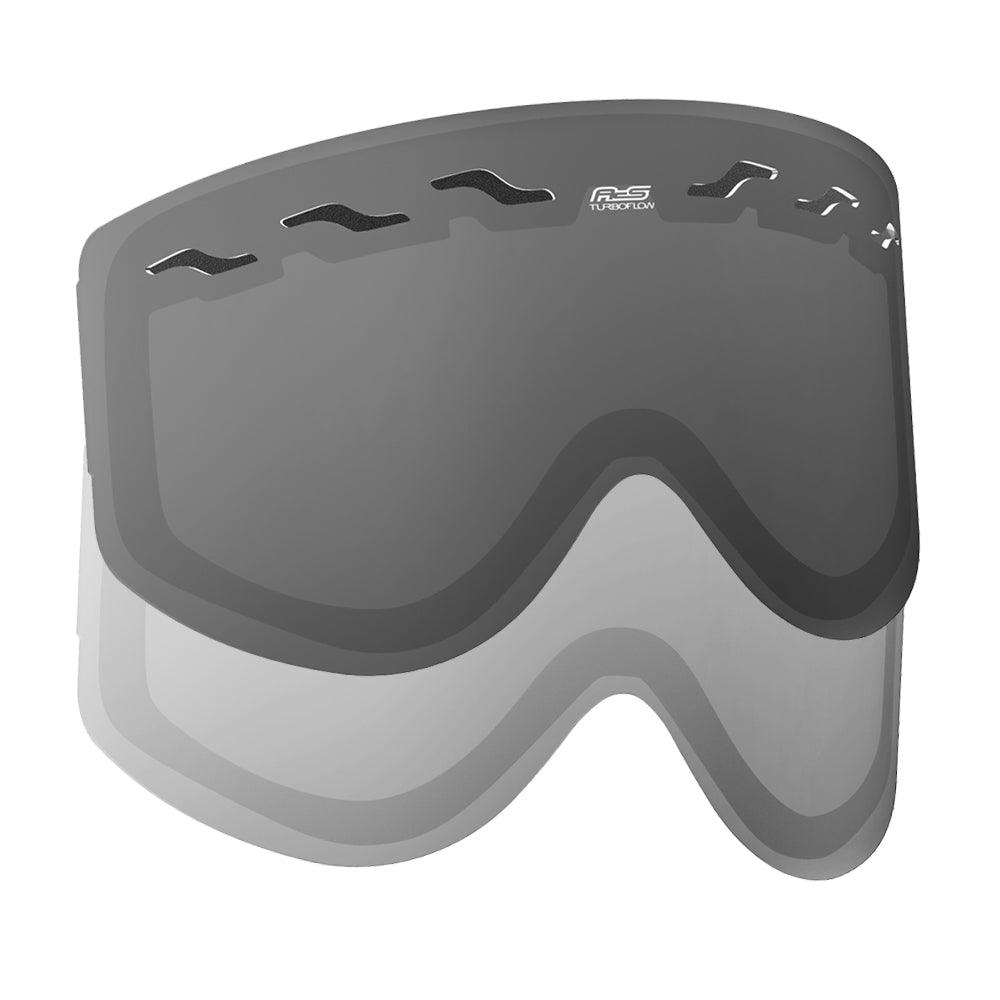SCOTT RECOIL XI/80'S WORKS REPLACEMENT LENS - CLEAR/GREY FICEDA ACCESSORIES sold by Cully's Yamaha