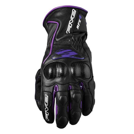 FIVE RFX-4 LADIES GLOVES - BLACK/PURPLE MOTO NATIONAL ACCESSORIES PTY sold by Cully's Yamaha