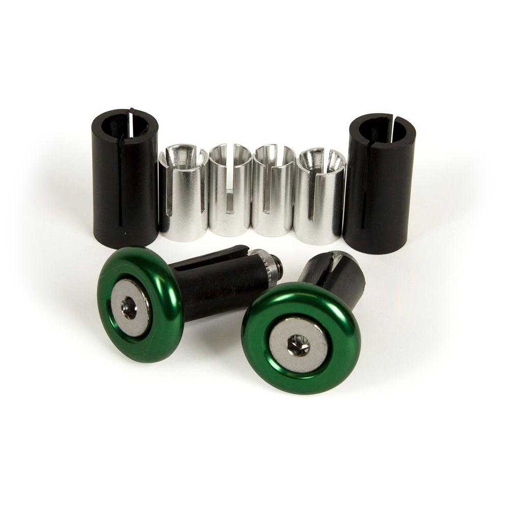 RHK HANDLEBAR ENDS - GREEN JOHN TITMAN RACING SERVICES sold by Cully's Yamaha