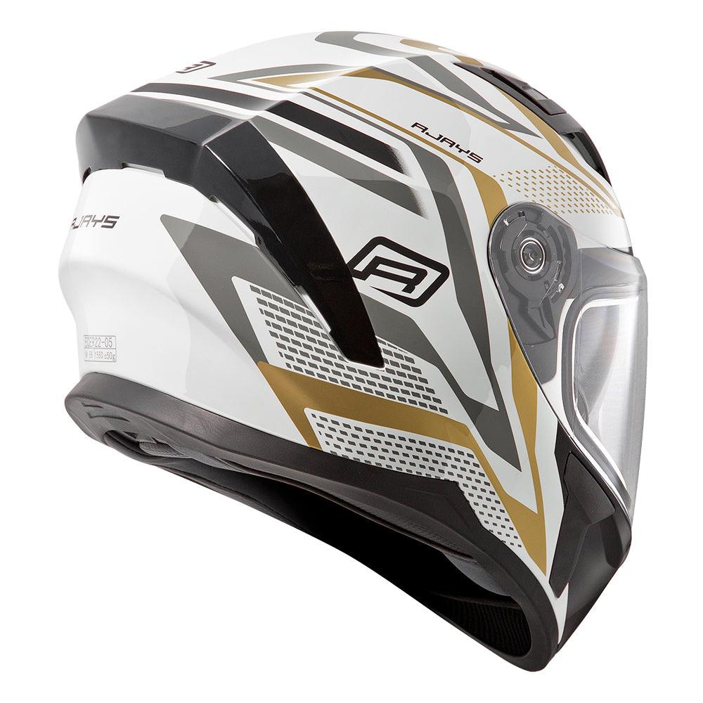 RJAYS APEX III IGNITE HELMET - WHITE/GOLD CASSONS PTY LTD sold by Cully's Yamaha
