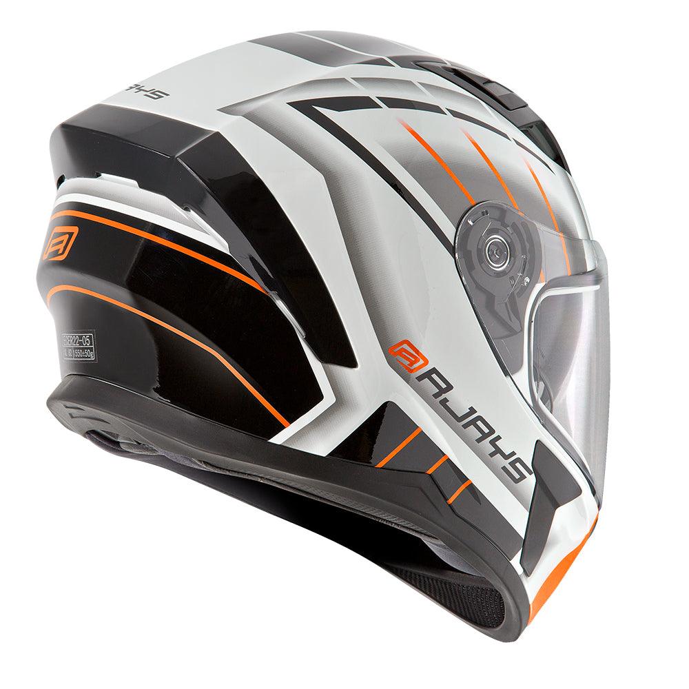 RJAYS APEX III SWITCH HELMET - WHITE/GREY/ORANGE CASSONS PTY LTD sold by Cully's Yamaha