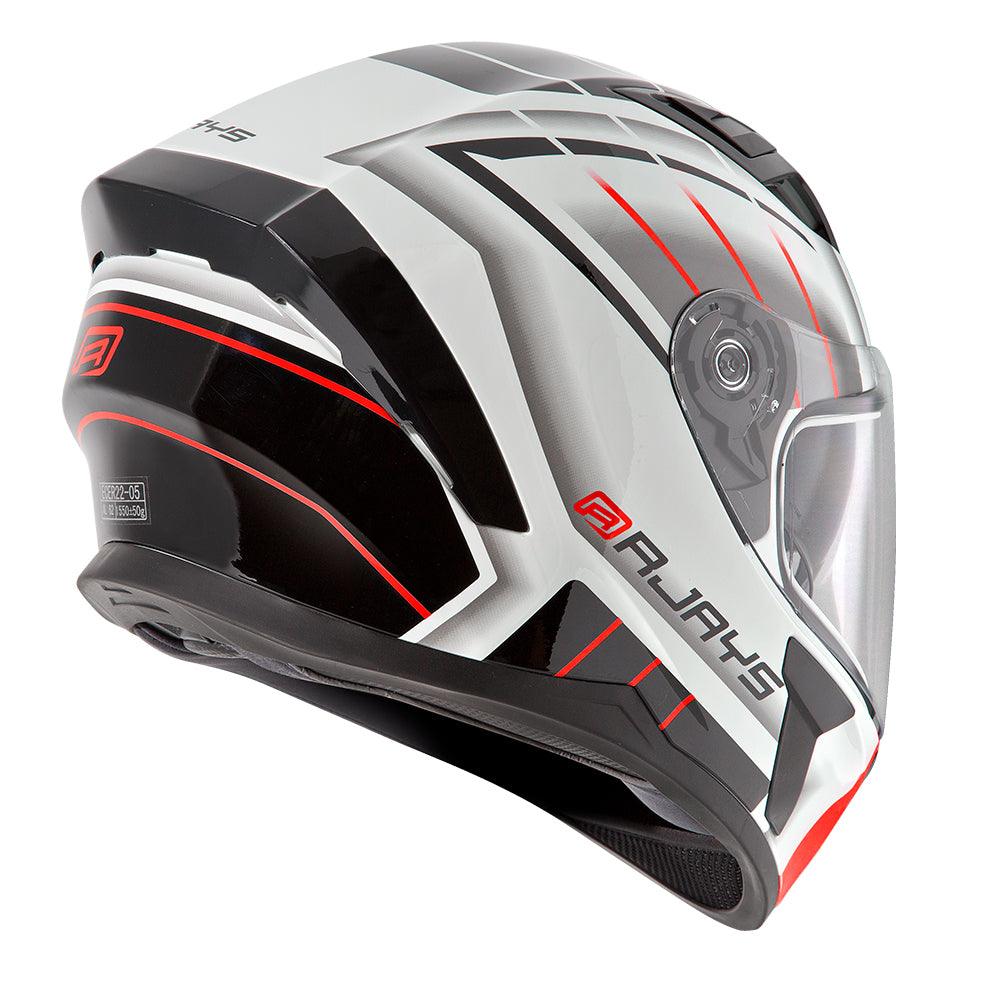 RJAYS APEX III SWITCH HELMET - WHITE/GREY/RED CASSONS PTY LTD sold by Cully's Yamaha