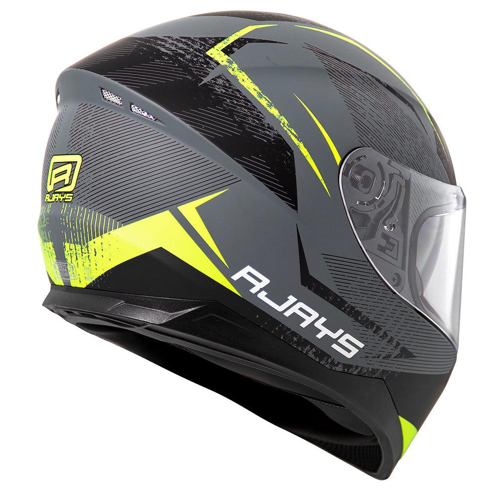 RJAYS DOMINATOR II STRIKE HELMET - MATT GREY/NEON YELLOW CASSONS PTY LTD sold by Cully's Yamaha