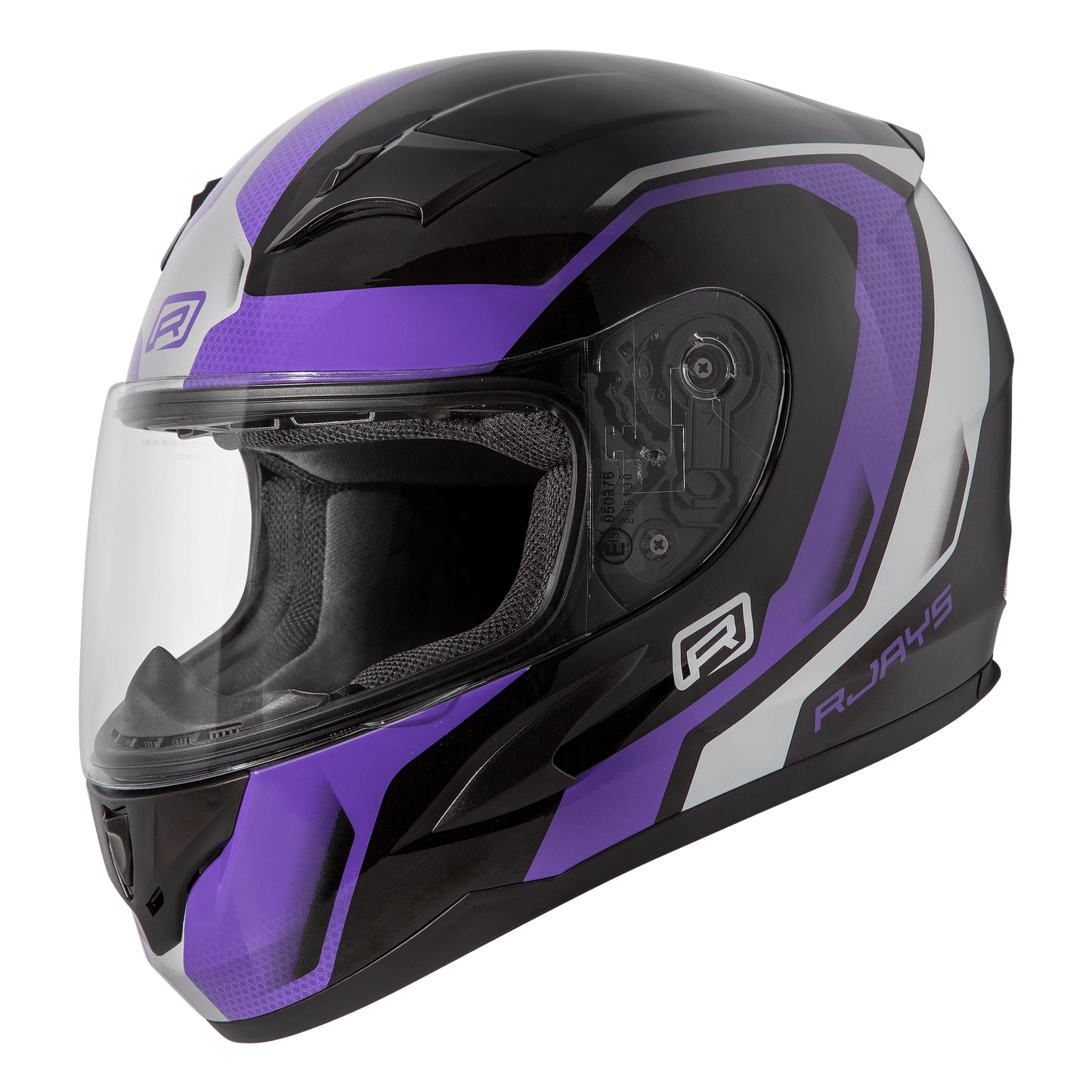 RJAYS GRID HELMET - GLOSS BLACK/PURPLE CASSONS PTY LTD sold by Cully's Yamaha