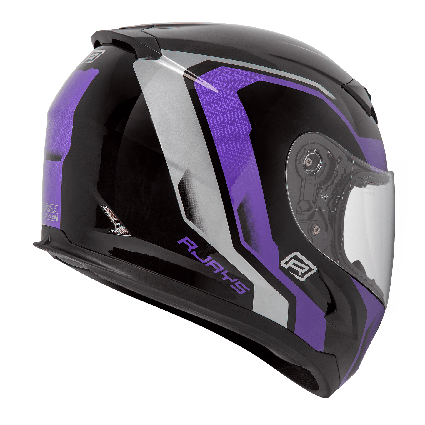 RJAYS GRID HELMET - GLOSS BLACK/PURPLE CASSONS PTY LTD sold by Cully's Yamaha