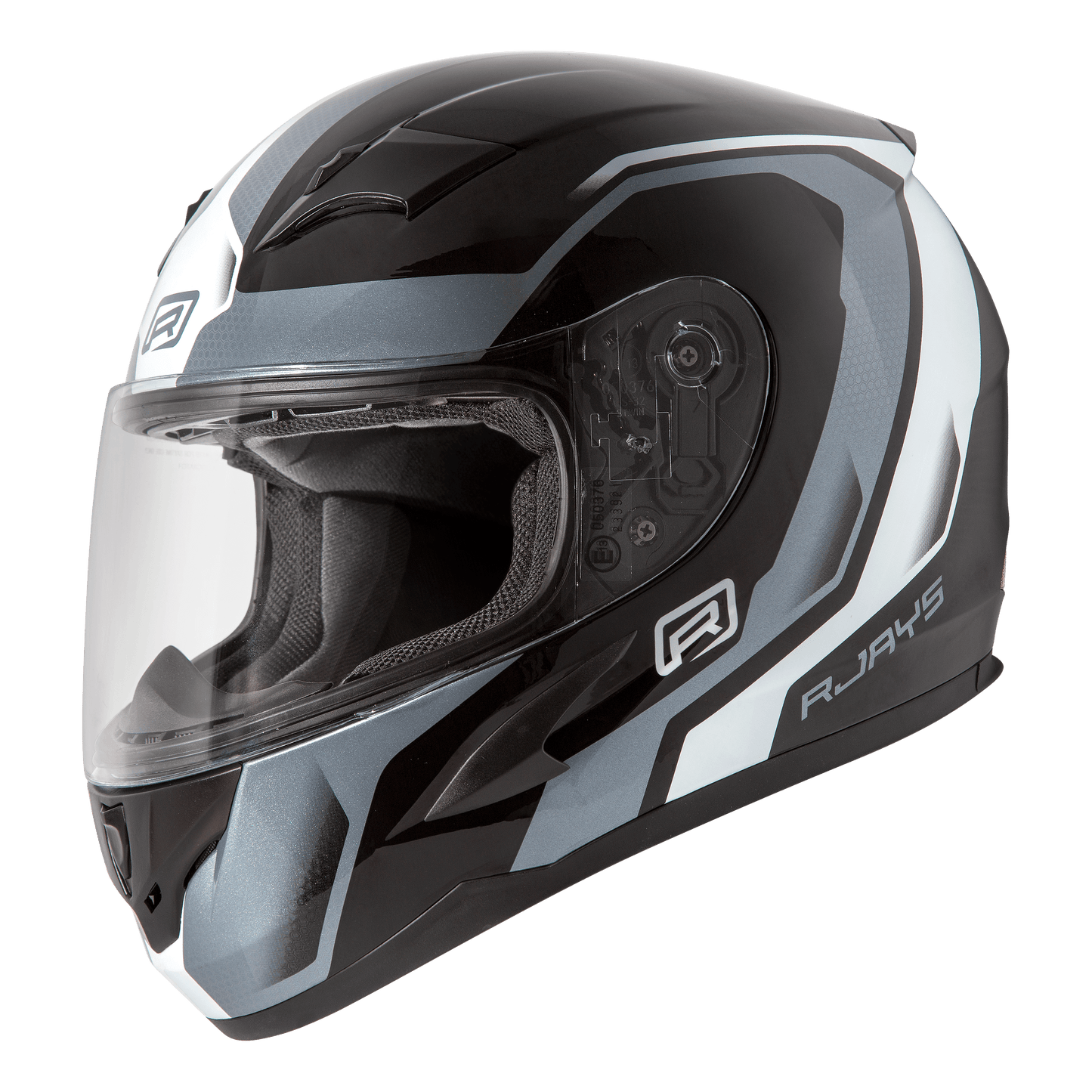 RJAYS GRID HELMET - GLOSS BLACK/WHITE CASSONS PTY LTD sold by Cully's Yamaha