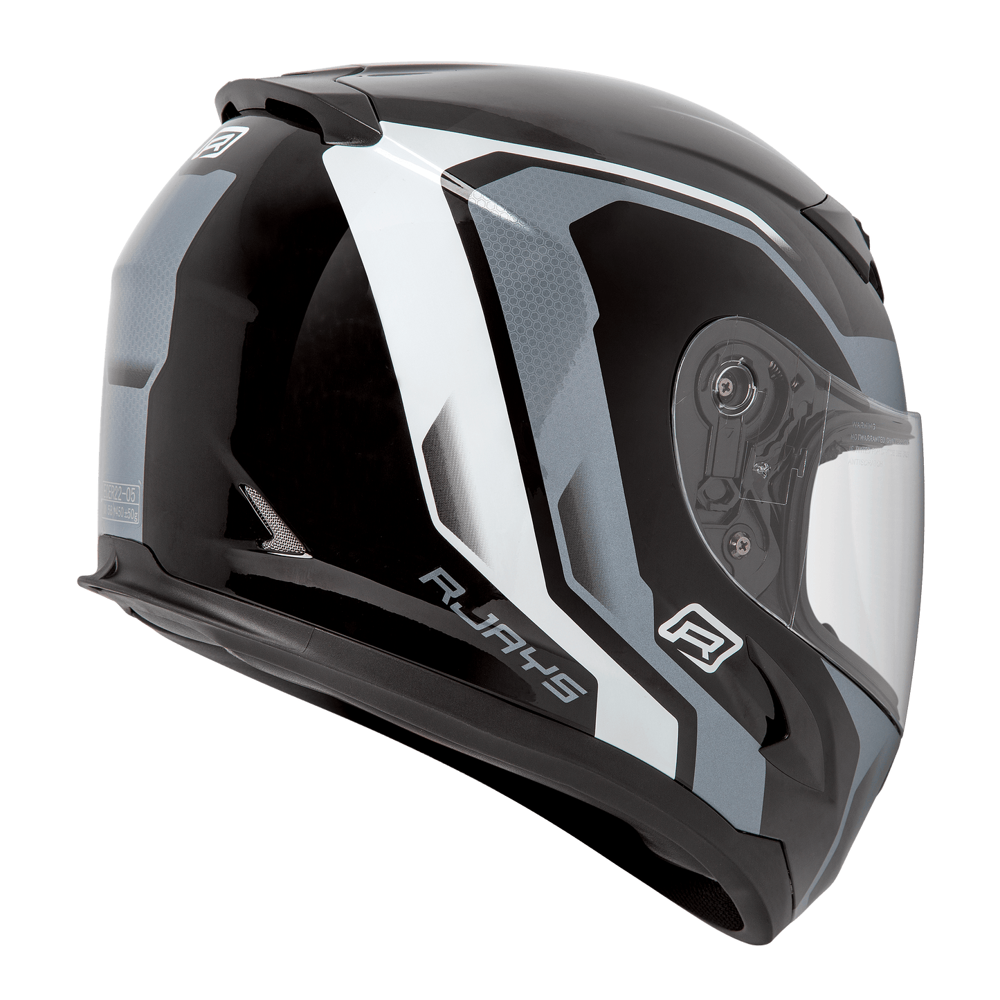 RJAYS GRID HELMET - GLOSS BLACK/WHITE CASSONS PTY LTD sold by Cully's Yamaha