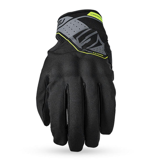 FIVE RS WATERPROOF GLOVES - BLACK/FLUO YELLOW MOTO NATIONAL ACCESSORIES PTY sold by Cully's Yamaha