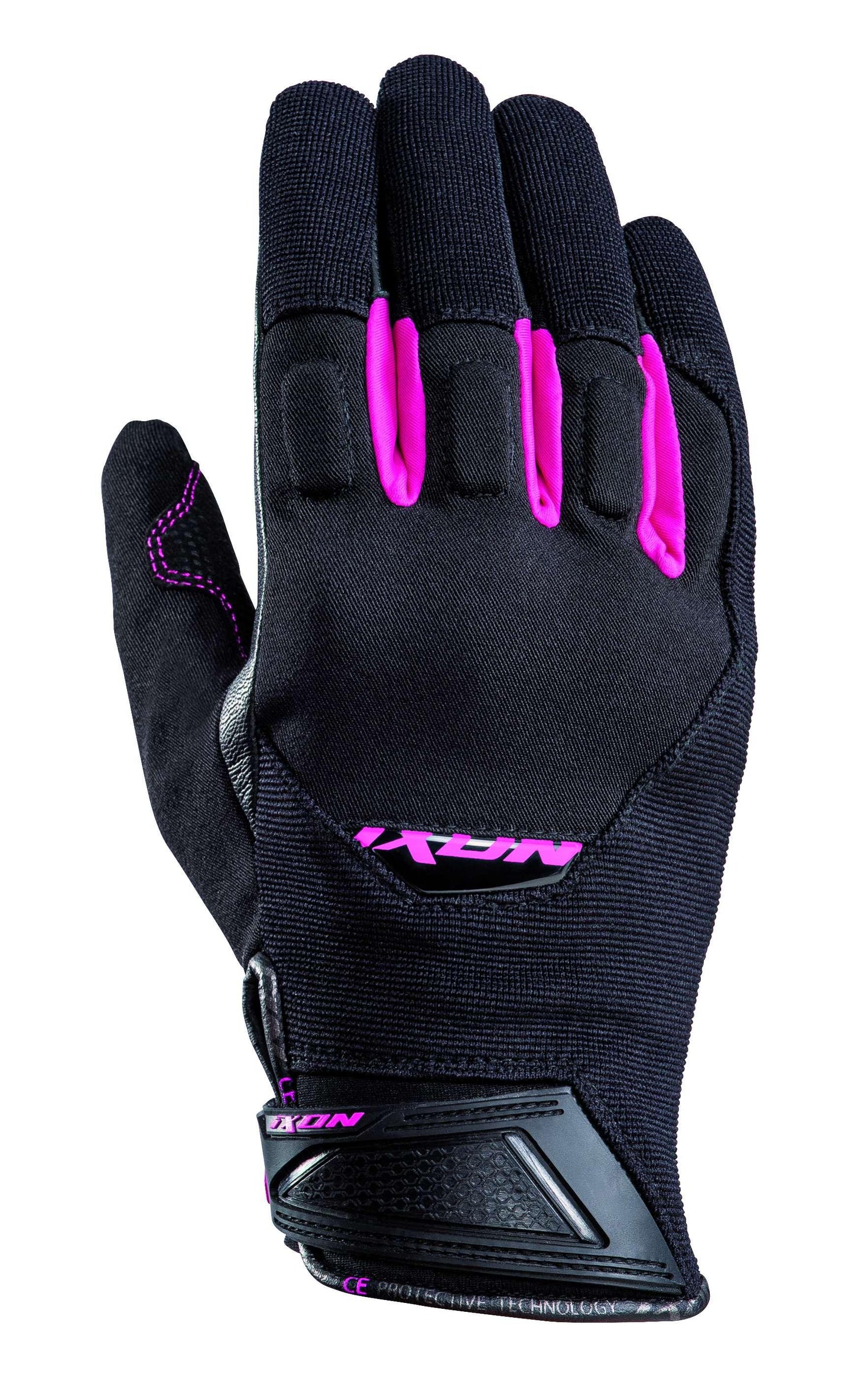 IXON RS SPRING LADY GLOVES - BLACK/FUCHSIA CASSONS PTY LTD sold by Cully's Yamaha