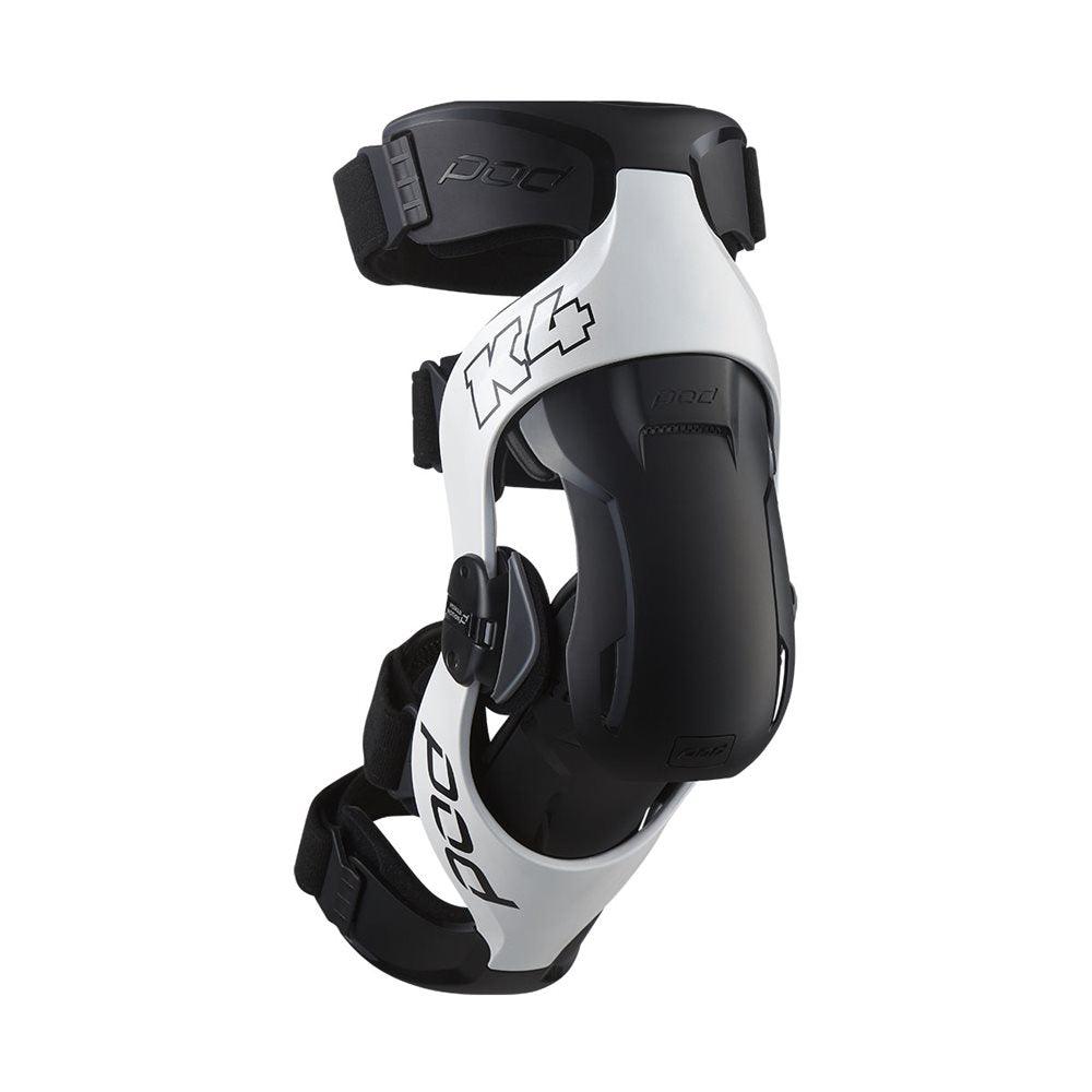 POD K4 2.0 WHITE/BLACK KNEE BRACE - RIGHT MONZA IMPORTS sold by Cully's Yamaha
