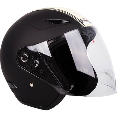 RXT METRO RETRO HELMET - MATT BLACK/CREAM MOTO NATIONAL ACCESSORIES PTY sold by Cully's Yamaha