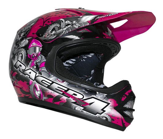 RXT RACER 4 KIDS HELMET - MAGENTA MOTO NATIONAL ACCESSORIES PTY sold by Cully's Yamaha