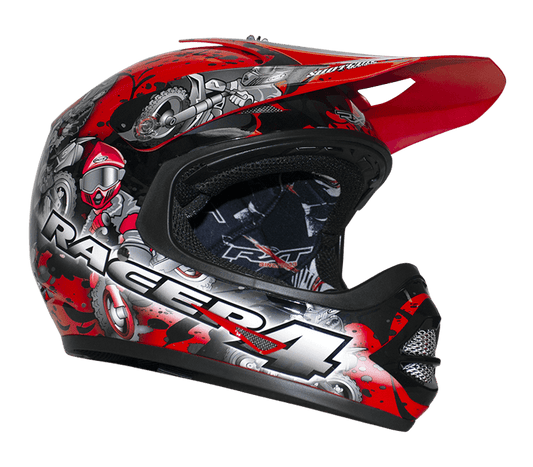 RXT RACER 4 KIDS HELMET - RED MOTO NATIONAL ACCESSORIES PTY sold by Cully's Yamaha