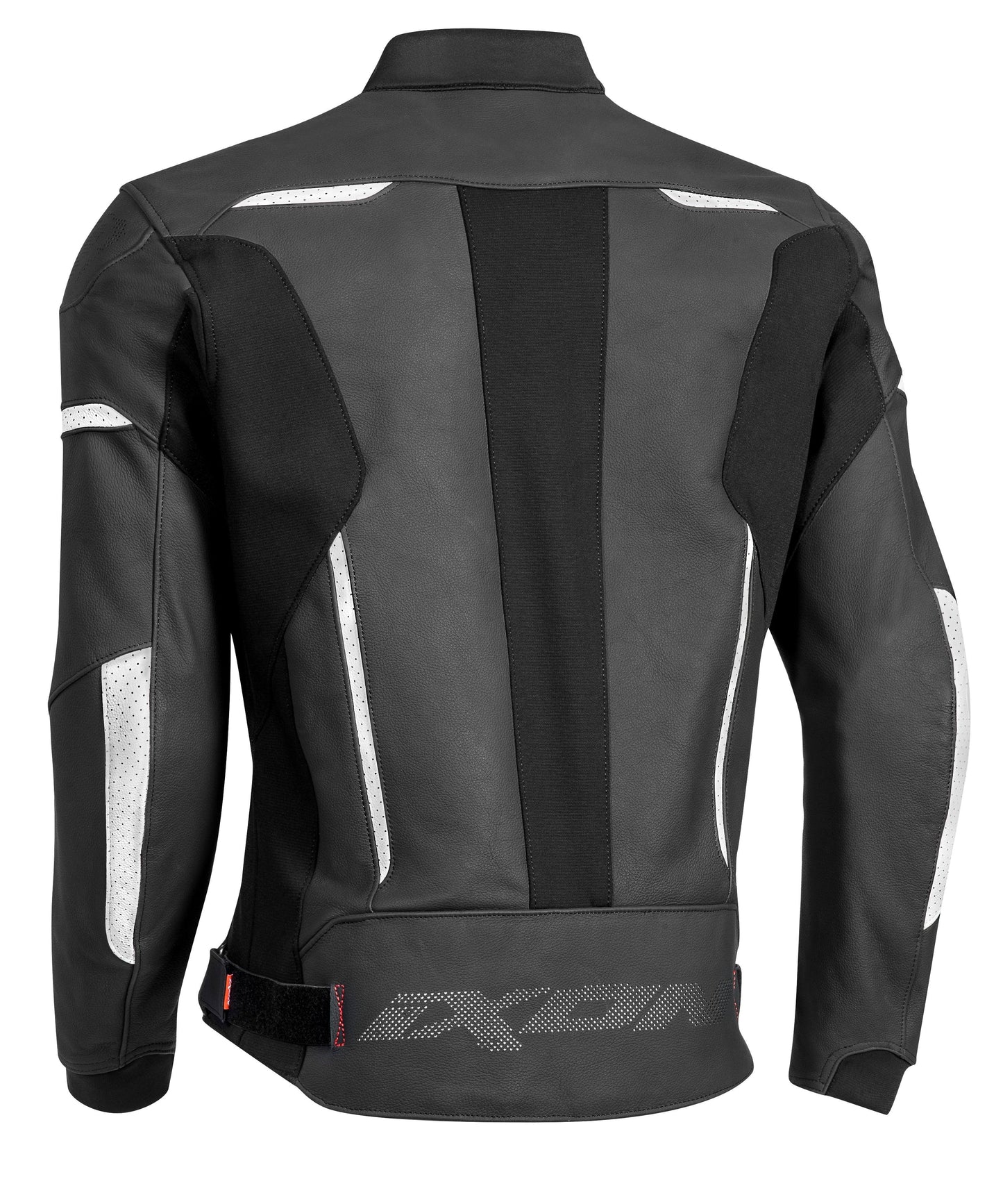IXON RHINO LEATHER JACKET - BLACK/WHITE CASSONS PTY LTD sold by Cully's Yamaha