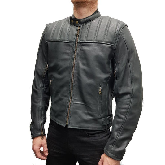 TENTENTHS ROLAND LEATHER JACKET - BLACK PAKISTAN LEATHER sold by Cully's Yamaha