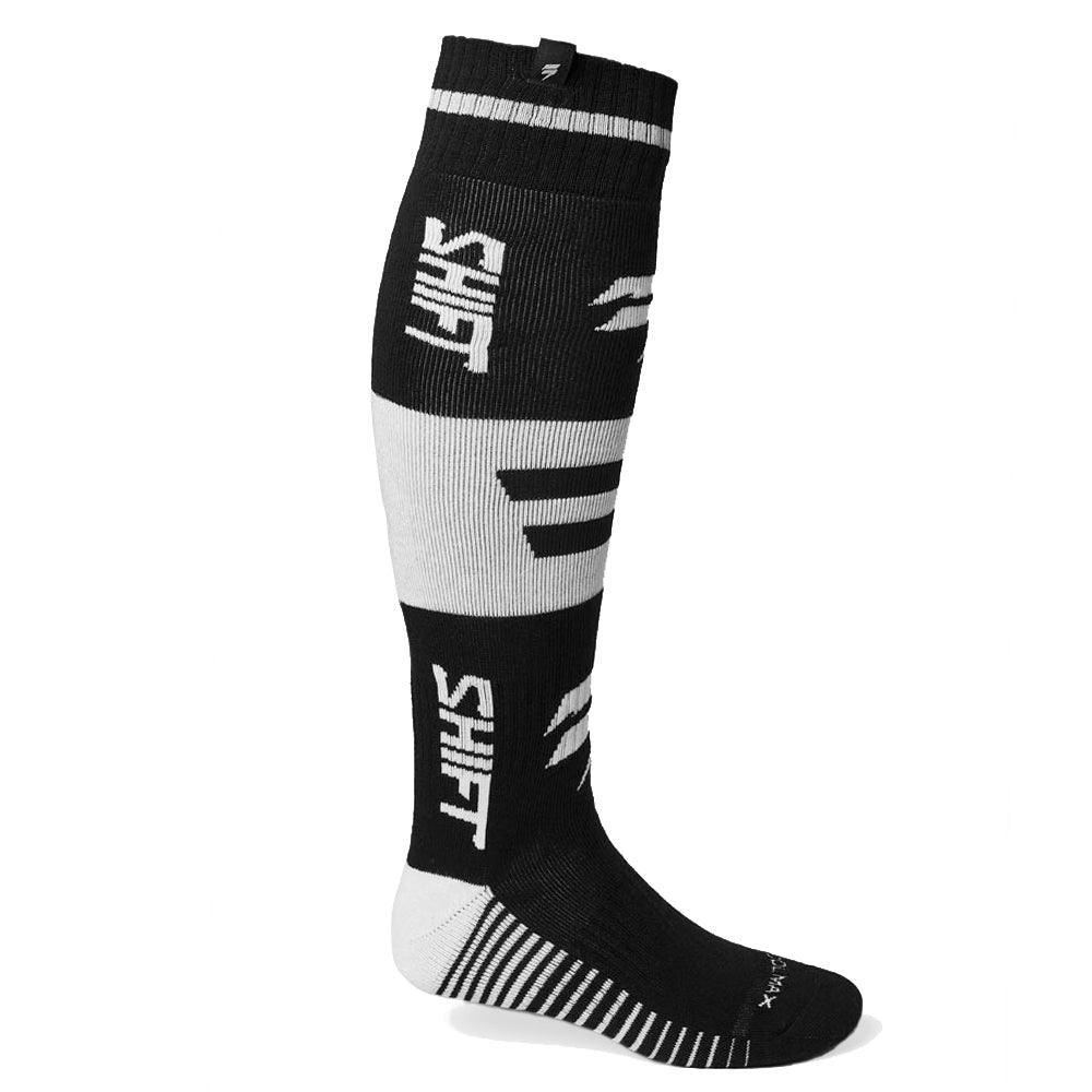 SHIFT BLACK LABEL KING YOUTH SOCKS 2021 - BLACK/WHITE FOX RACING AUSTRALIA sold by Cully's Yamaha