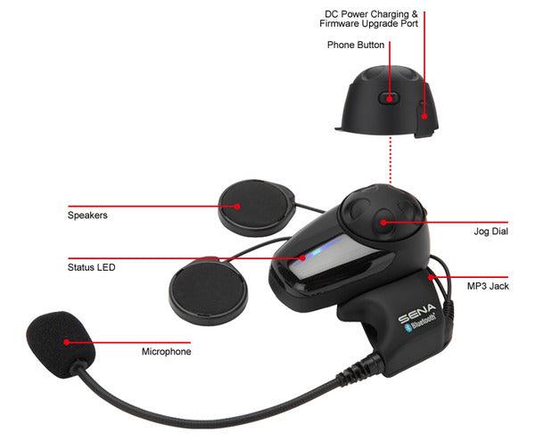 SENA SMH10 SINGLE (WITH BOOM MIC) SENA BLUETOOTH AUSTRALIA sold by Cully's Yamaha