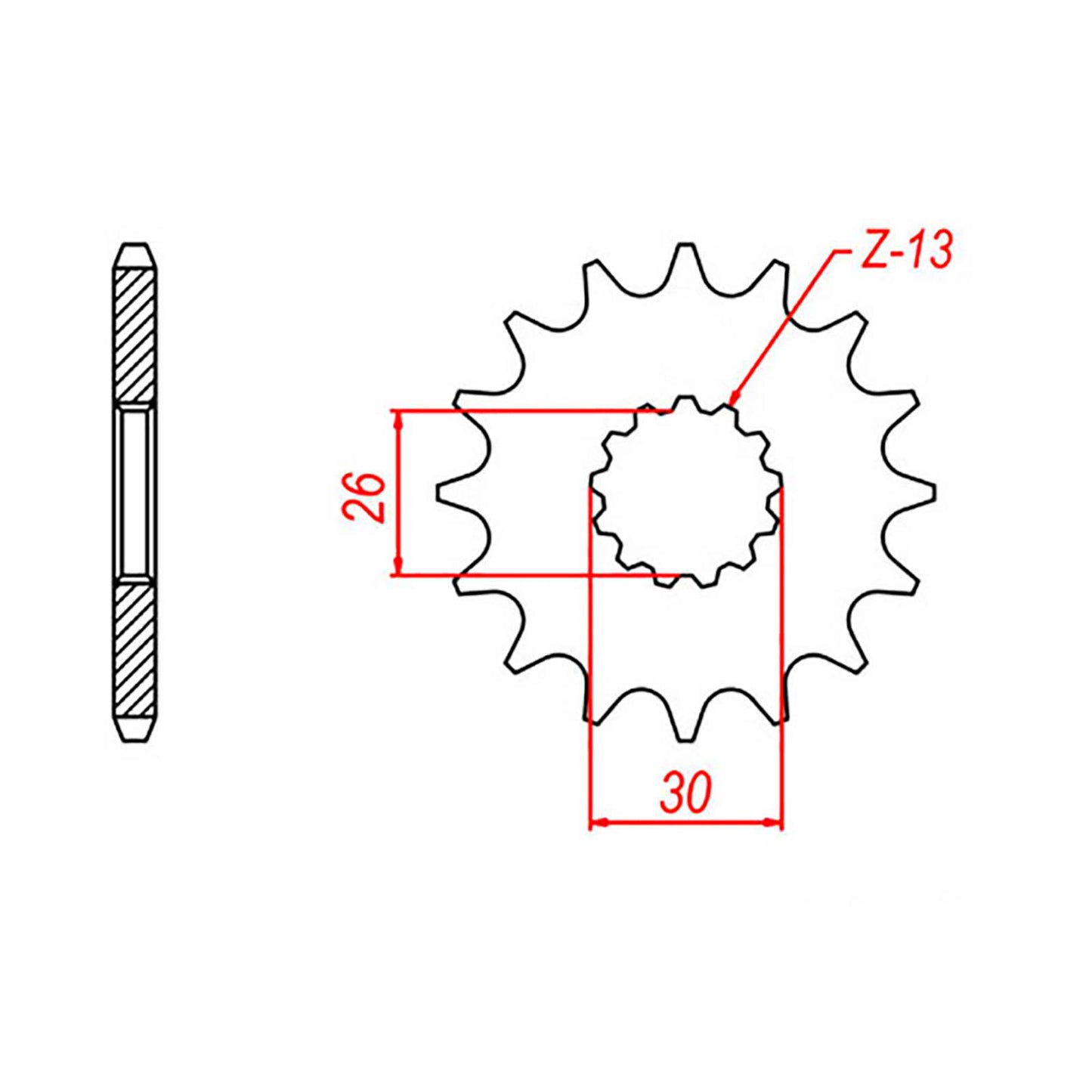 MTX 1183 Steel Front Sprocket #525 (18T) (10-TR4-18)