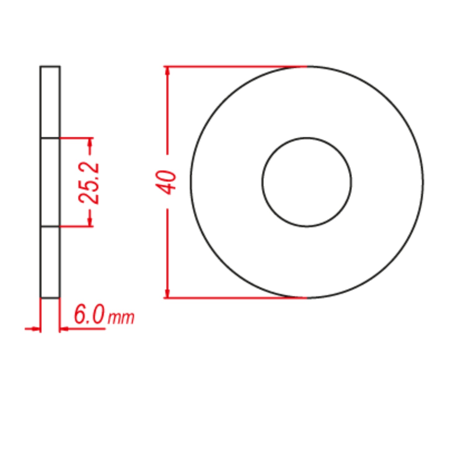 SPROCKET FRONT MTX 001 SPACER - INDENT 10-001-SP