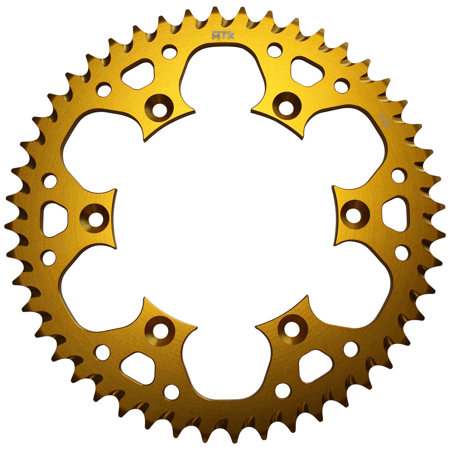 MTX 808 Zero Aluminium Rear Sprocket #520 - Gold (47T) (11A-402-47GLD)
