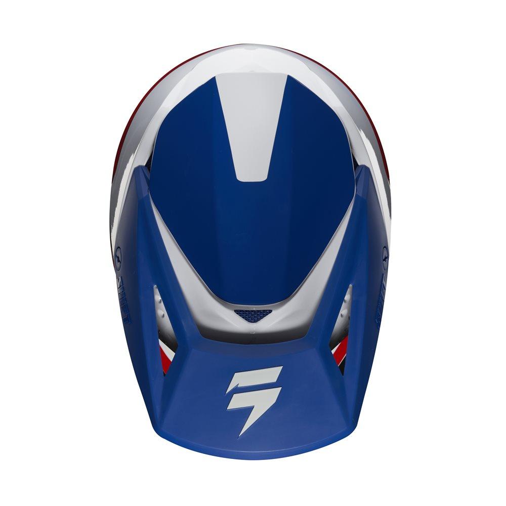 SHIFT WHIT3 LABEL YOUTH HELMET - WHITE/RED/BLUE FOX RACING AUSTRALIA sold by Cully's Yamaha