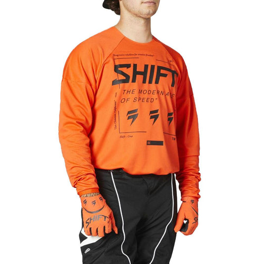 SHIFT WHITE LABEL BLISS JERSEY 2021 - ORANGE FOX RACING AUSTRALIA sold by Cully's Yamaha